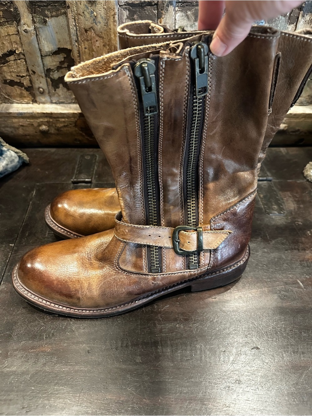 Bed Stu Hustle Motorcycle Boot Sz 10